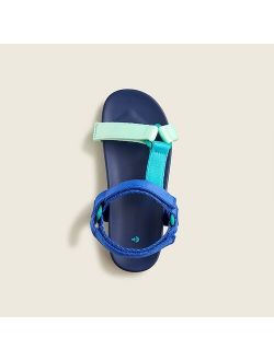 Kids' sporty-strap sandals in colorblock