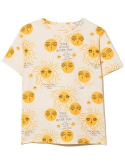 Moon and Sun-print T-shirt