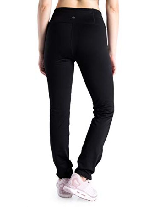 Yogipace 27"/29"/31"/33"/35"/37" Women's Fleece Lined Thermal Pants Yoga Straight Leg Winter Trousers