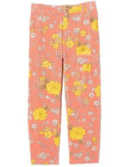 ERL KIDS floral-print corduroy trousers
