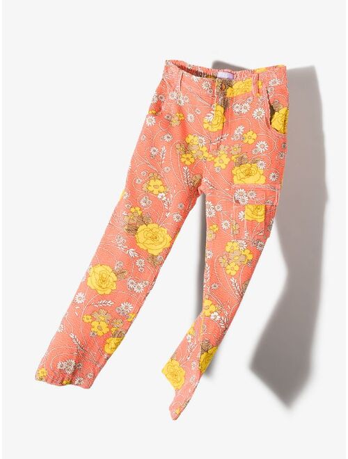 ERL KIDS floral-print corduroy trousers