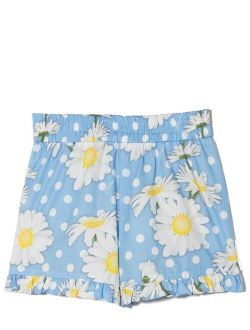 floral-print ruffled shorts