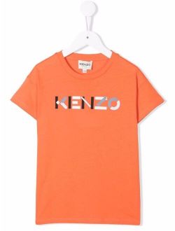 Kids logo-print crewneck T-shirt