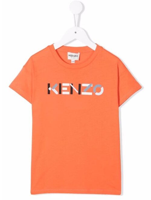 Kenzo Kids logo-print crewneck T-shirt