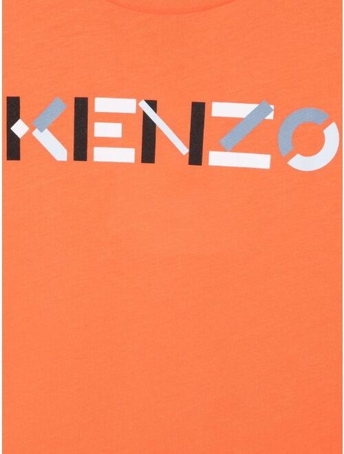 Kenzo Kids logo-print crewneck T-shirt