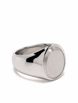 Oval Silver Top ring