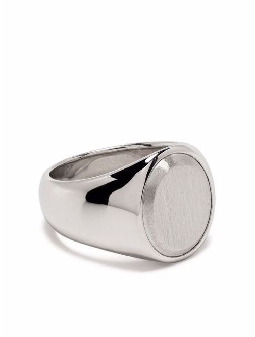 Tom Wood Oval Silver Top ring