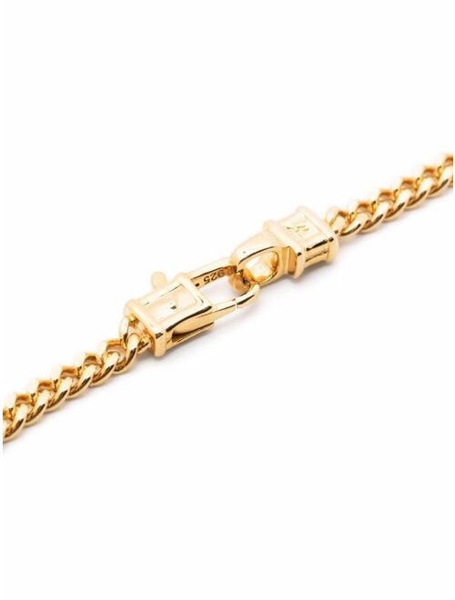 Tom Wood Curb M gold-plated sterling silver bracelet