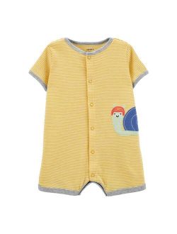 Baby Carter's Snail Snap-Up Romper