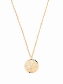 Angel coin pendant necklace