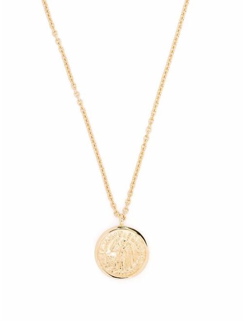 Tom Wood Angel coin pendant necklace