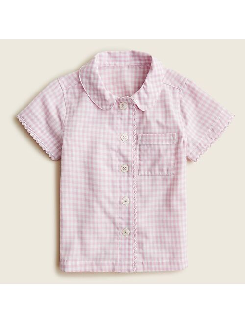 J.Crew Girls' button-front short-sleeve pajama set