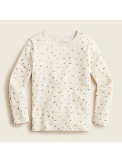 Girls' long-sleeve T-shirt in rosebud floral