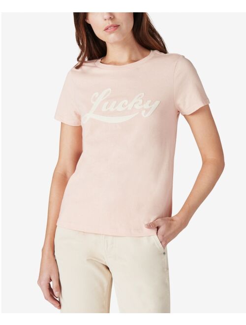 Lucky Brand Embroidered Classic Logo T-Shirt