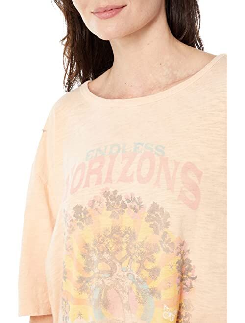 Lucky Brand Endless Horizons Oversized Graphic Crew