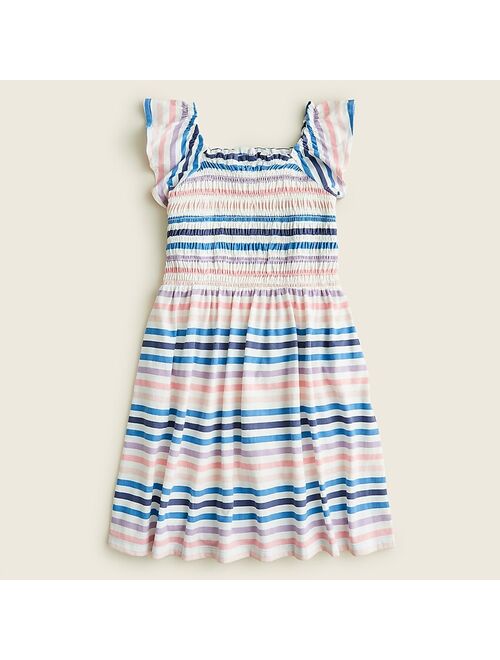 J.Crew Girls' smocked flutter-shoulder dress