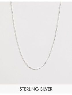 short sterling silver necklace in silver