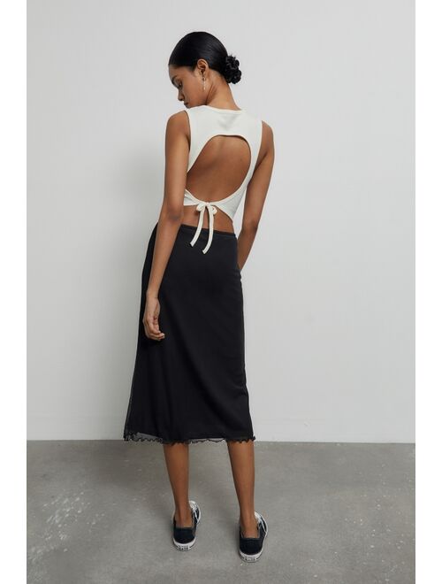 Urban Outfitters UO Hansel Mesh Midi Skirt