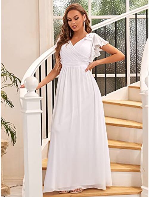 Ever-Pretty Women's A-Line Wedding Bridesmaid Dress Long Formal Dress 7709
