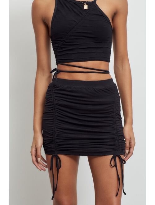 Urban Outfitters UO Nelly Cinched Mini Skirt