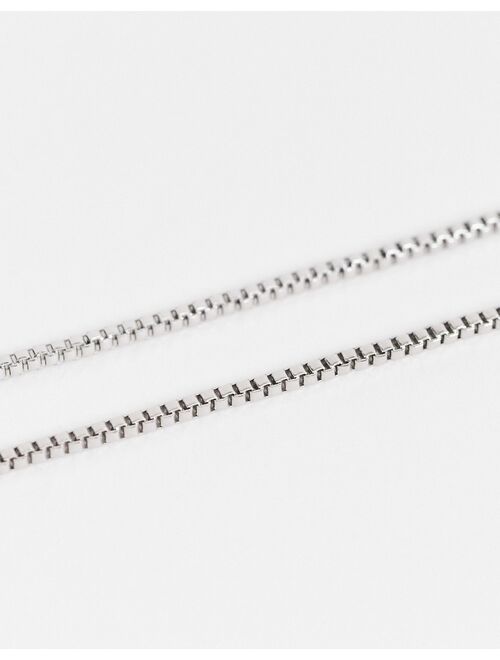 ASOS DESIGN neckchain with 90s metal teddy bear pendant