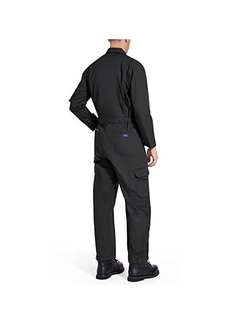 HISEA Men's Long Sleeve Coverall Big-Tall Work Jumpsuit Construction Pants