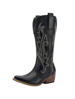Cowboy Boots Women Western Boots Cowgirl Boots Ladies Pointy Toe Fashion Boots