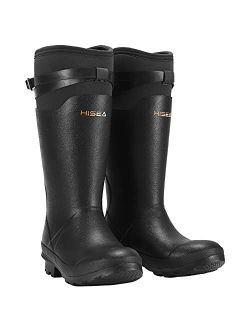 Rain Boots for Women Waterproof Rubber Riding Boots Insulated Muck Mud Boots Wellies for Working Gardening Fishing Hiking Outdoor