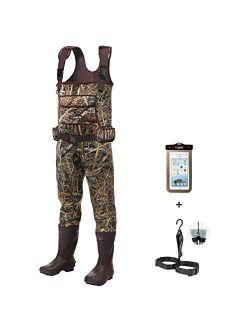Chest Waders Neoprene Duck Hunting Waders for Men with 600G Insulated Boot Waterproof Camo Bootfoot Fishing Waders