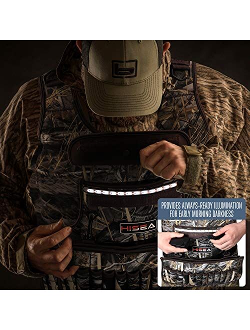 HISEA Hunting Waders Camo Neoprene Chest Waders for Men and Women with 1600G Insulated Rubber Boots Durable & Warm