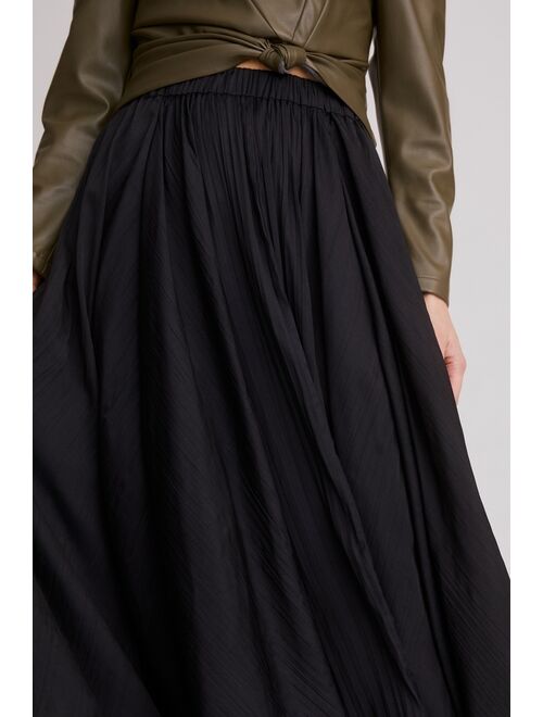 Anthropologie Sleek A-Line Midi Skirt