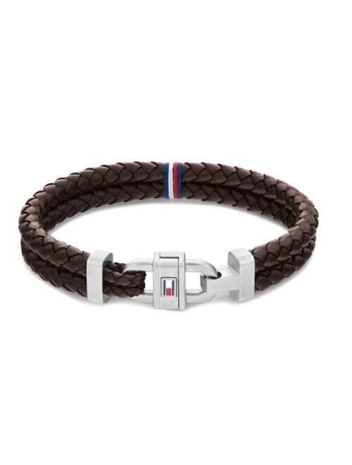 Buy Tommy Hilfiger Men's Leather Braided Bracelet online | Topofstyle