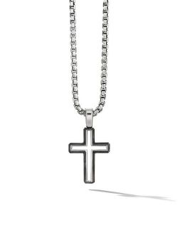 Forged Carbon cross pendant