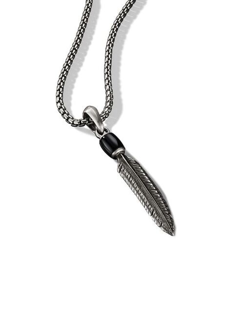 David Yurman feather amulet pendant