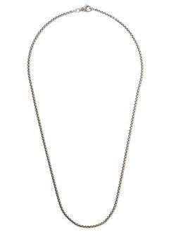 24" length small Box Chain necklace