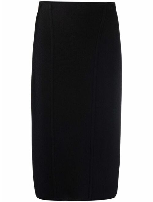 Versace high-waisted zipped skirt