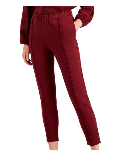 Alfani Petite Solid Seamed Cropped Pants, Created for Macy's