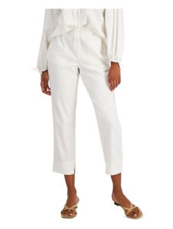Cropped Linen Jogger Pants, Created for Macy's
