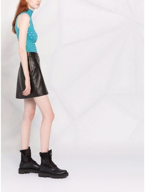 Versace Medusa wrap-effect mini skirt