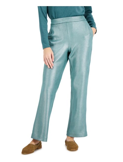 Alfani Straight-Leg Pull-On Pants, Created for Macy's