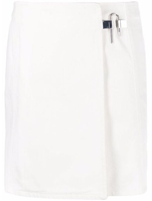 Givenchy asymmetric padlock skirt