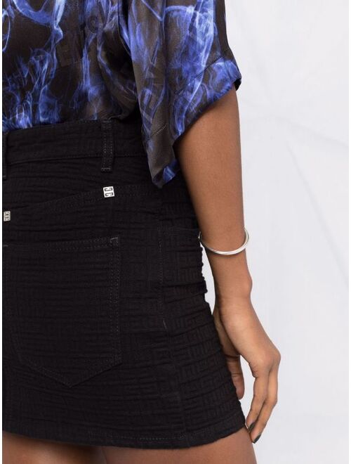 Givenchy logo-monogram mini skirt