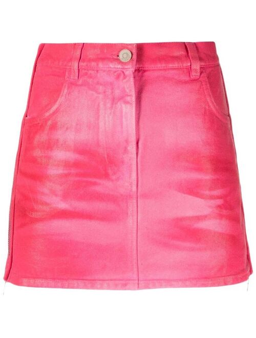 Givenchy side-zip denim miniskirt