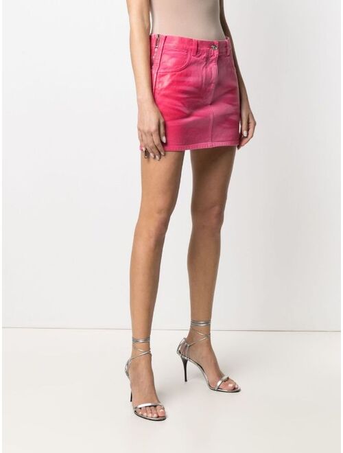 Givenchy side-zip denim miniskirt