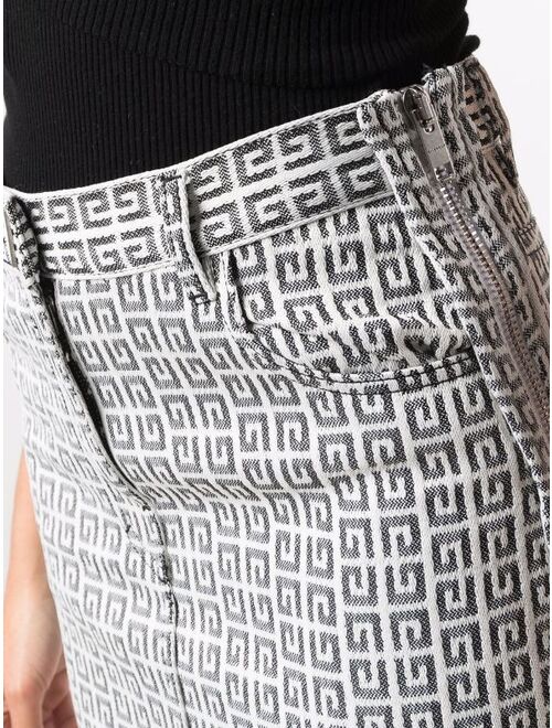 Givenchy monogram-pattern miniskirt