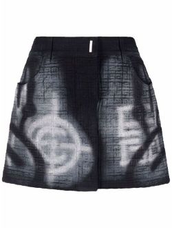 x Chito printed denim skirt