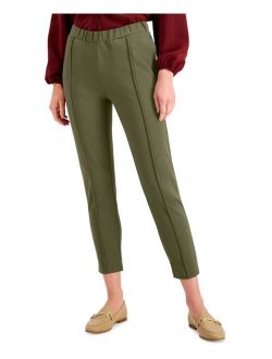 Petite Solid Seamed Cropped Pants, Created for Macy's