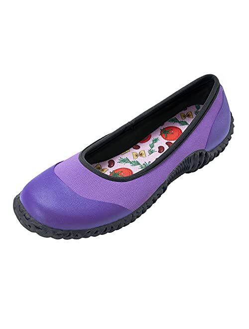 HISEA Flats Shoes for Women Round Toe Comfortable Slip On Walking Shoes