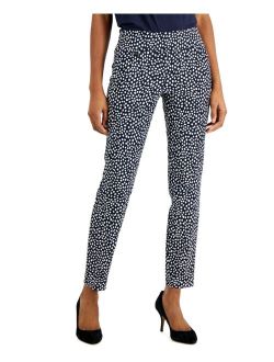 Tummy-Control Pull-On Printed Skinny Pants, Created for Macy's