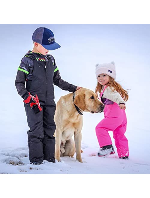 HISEA Kids Snow Bib Overalls 3M Thinsulate Toddler Ski Pants Infant Insulated Coveralls Girls Snow Pants Boys' Skiing Bibs